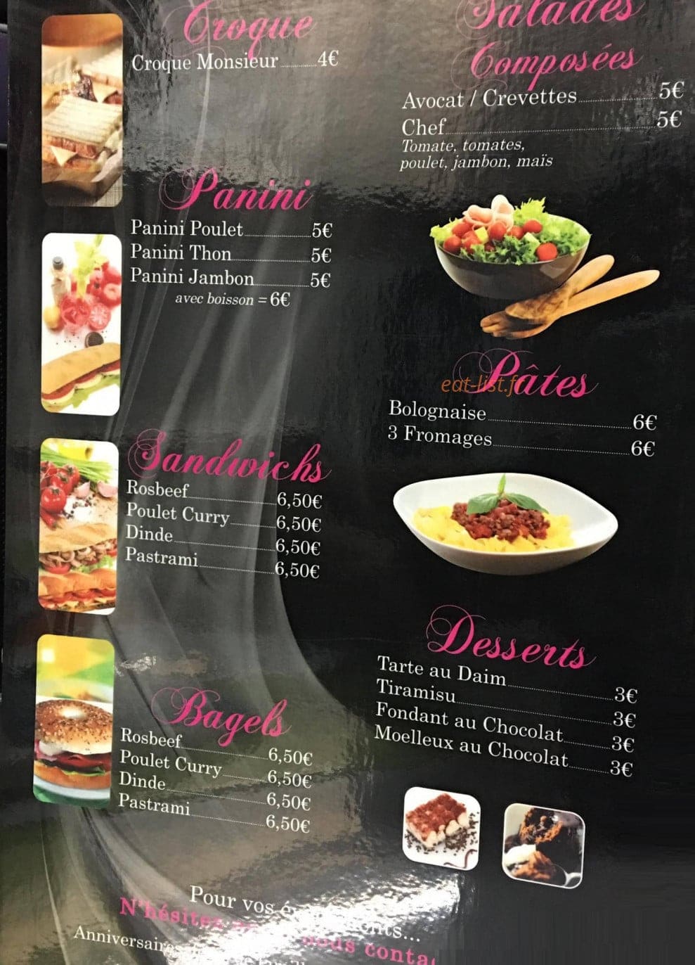 L' oriental — carte page 2