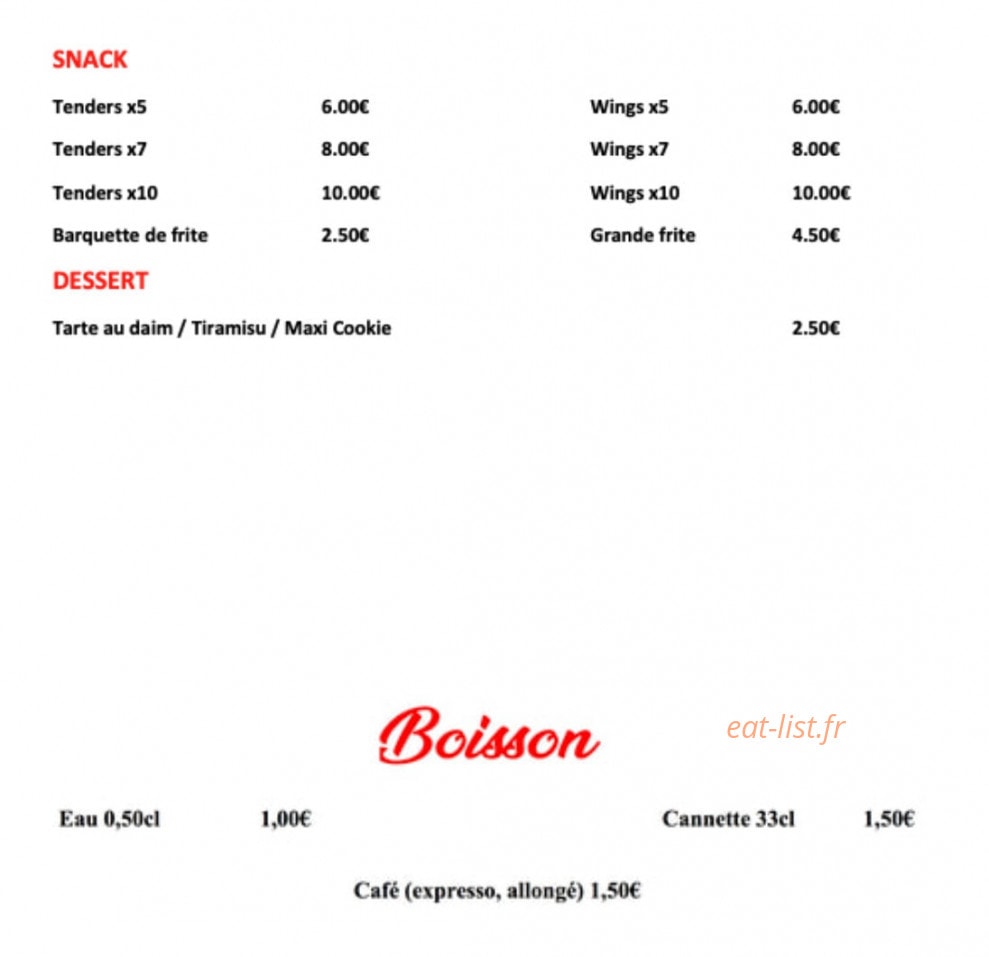 La Pause — carte page 3