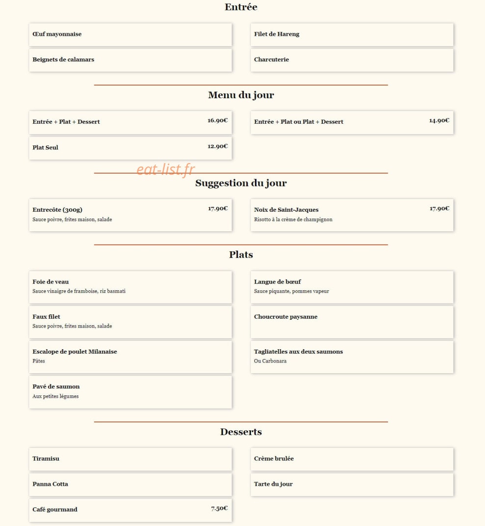 La Rotonde — carte page 1