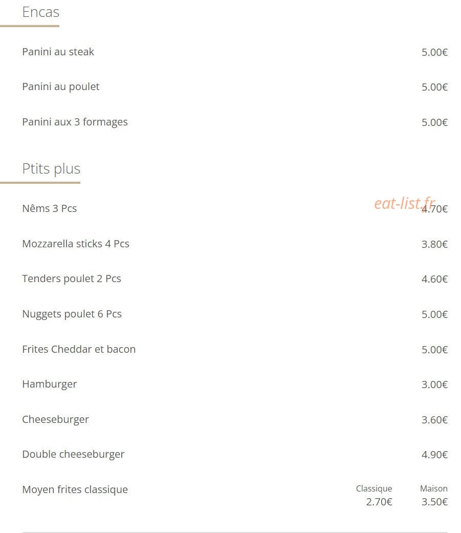 Le Majestic — carte page 9