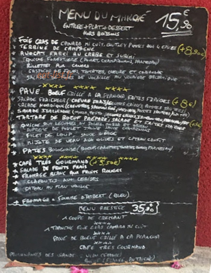 Le Saint Maurice — carte page 1