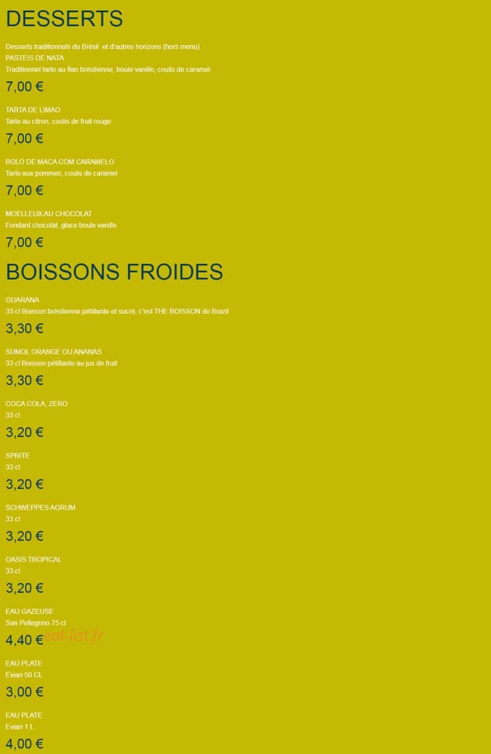Obrigado Rodizio — carte page 3