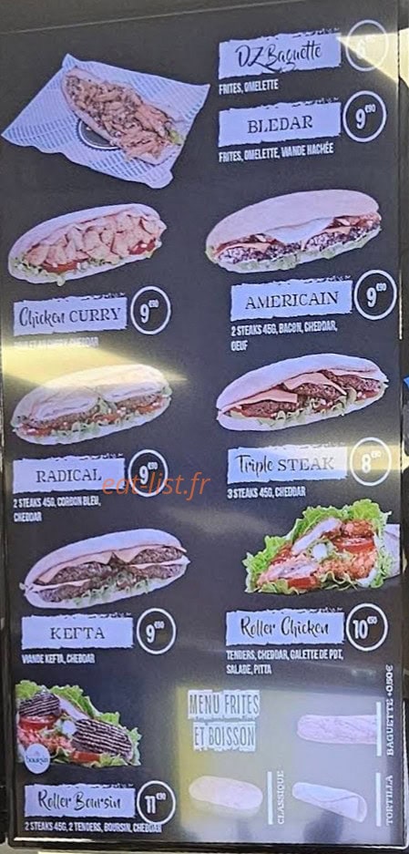 Original Mister Burger — carte page 4
