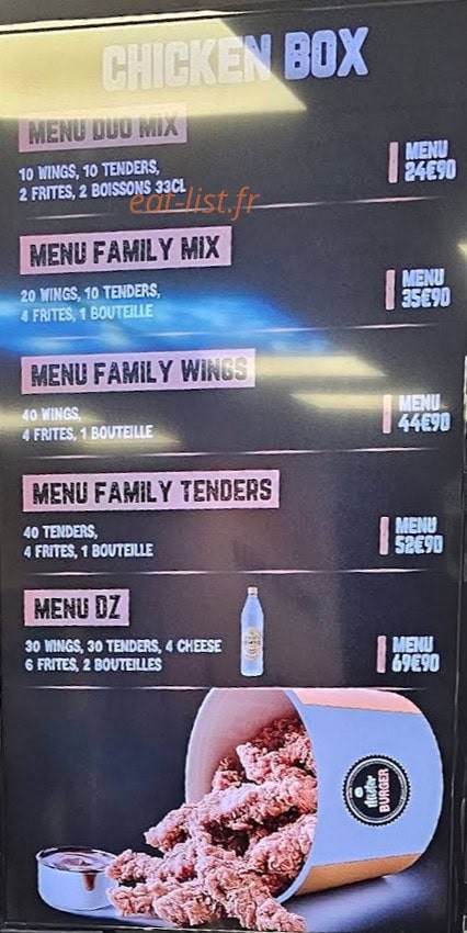 Original Mister Burger — carte page 5