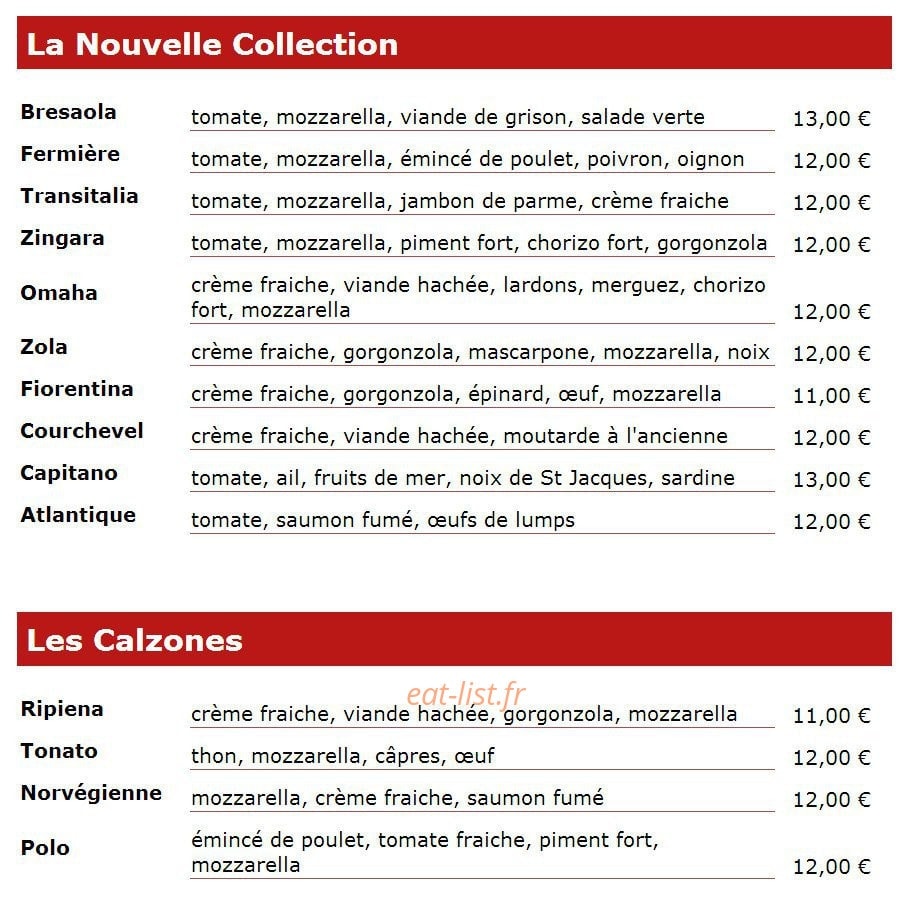 Pastavino — carte page 7
