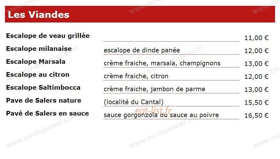 Pastavino — carte page 9