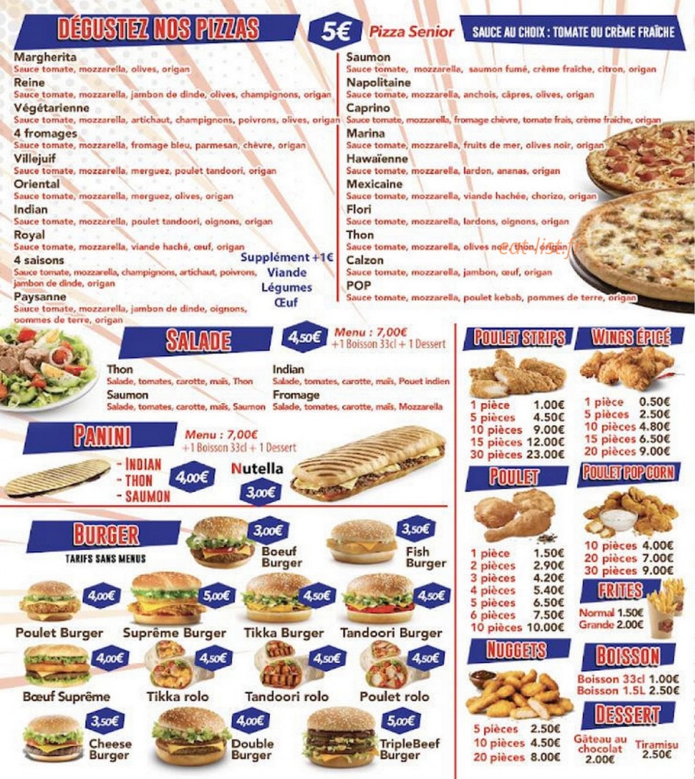 Pop chicken — carte page 2