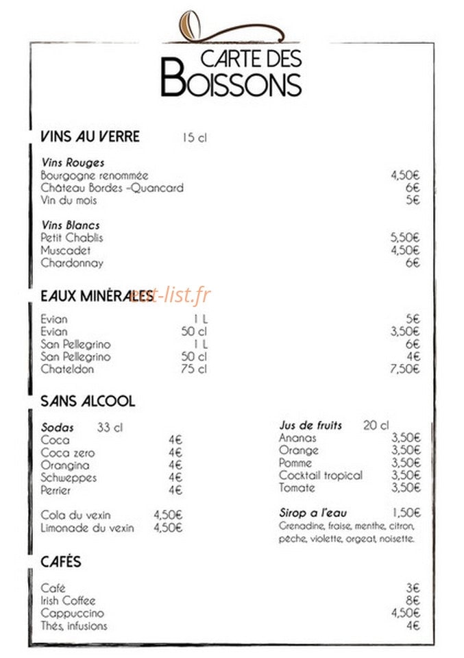Au fil des Saisons — carte page 5