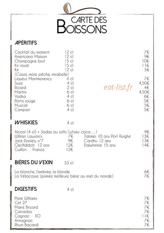 Au fil des Saisons — carte page 4