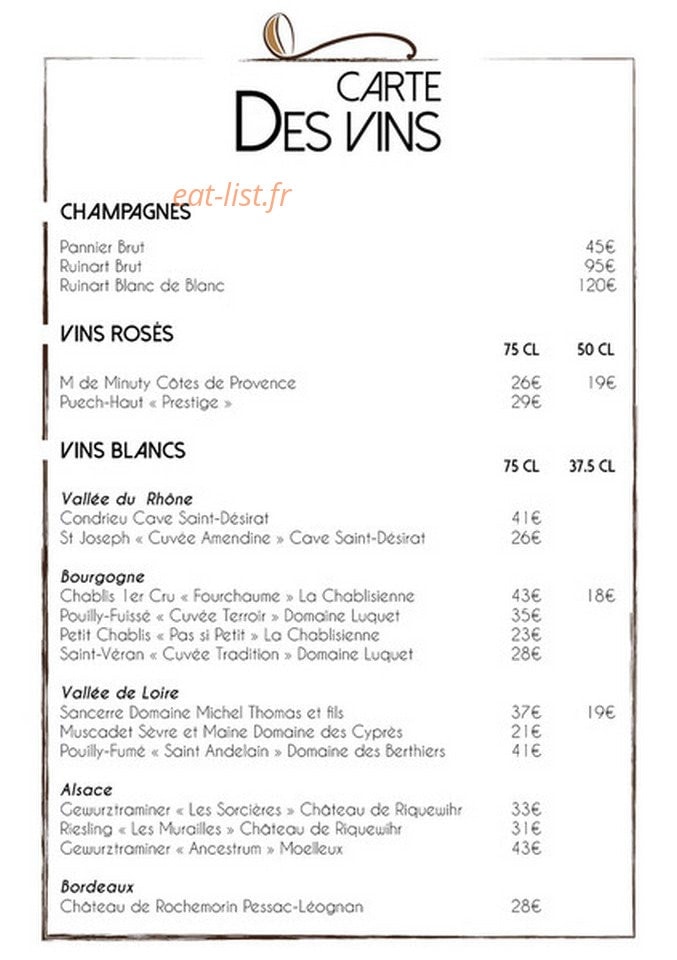 Au fil des Saisons — carte page 2