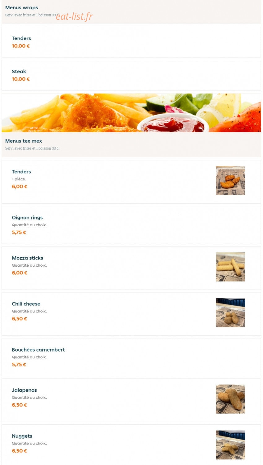 Baba Burger — carte page 4