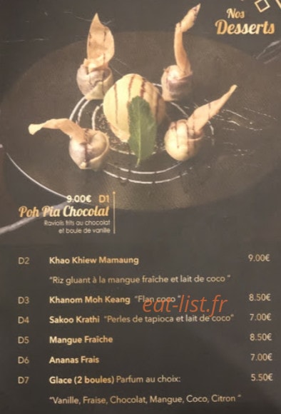 Basilic thai — carte page 8