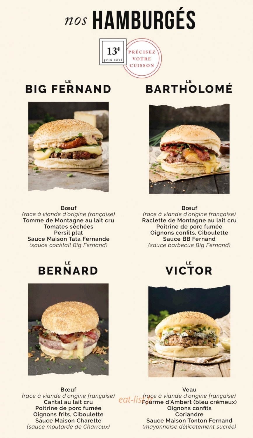 Big Fernand — carte page 1