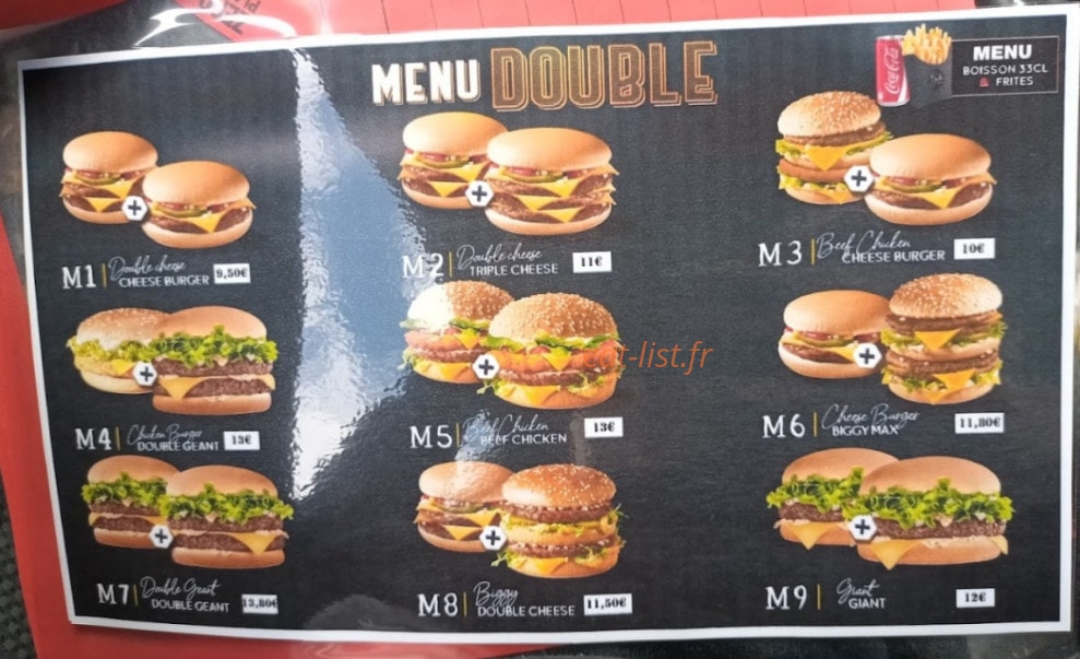 Boyz n the food — carte page 8