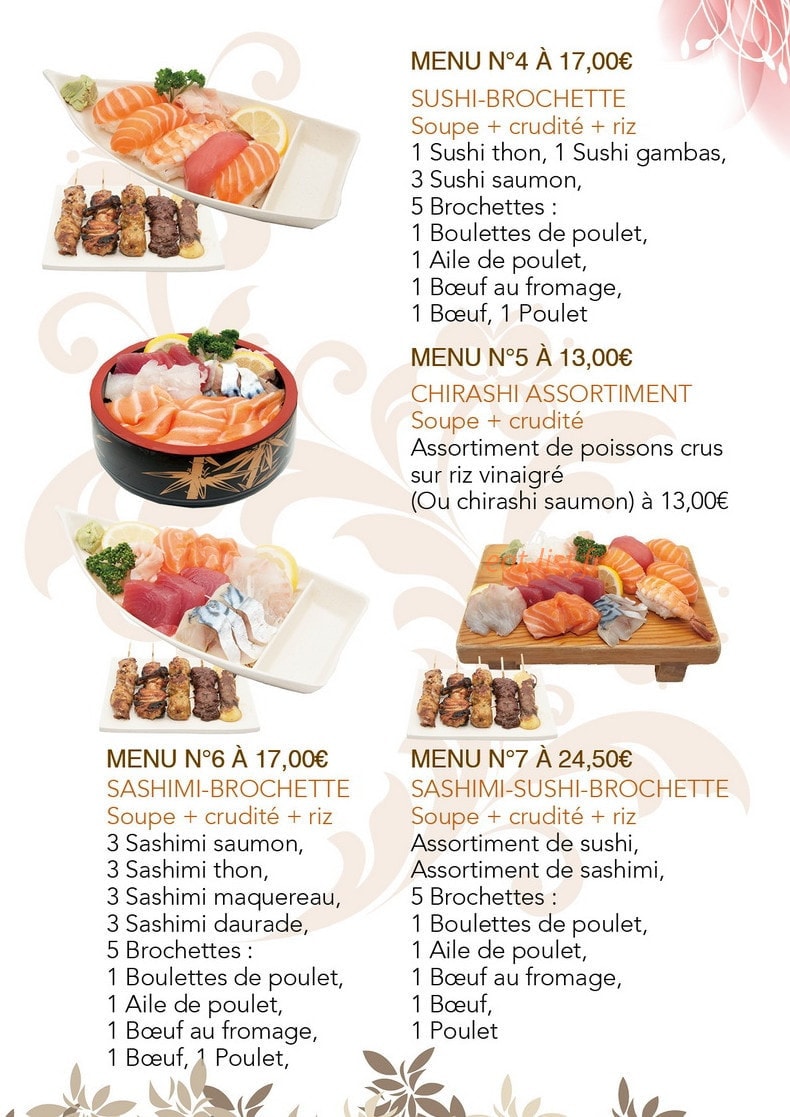 Carte et menu de Cergy Tokyo à Cergy — Les menus p5