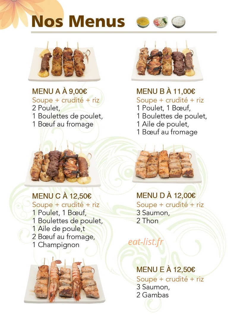 Carte et menu de Cergy Tokyo à Cergy — Les menus p7