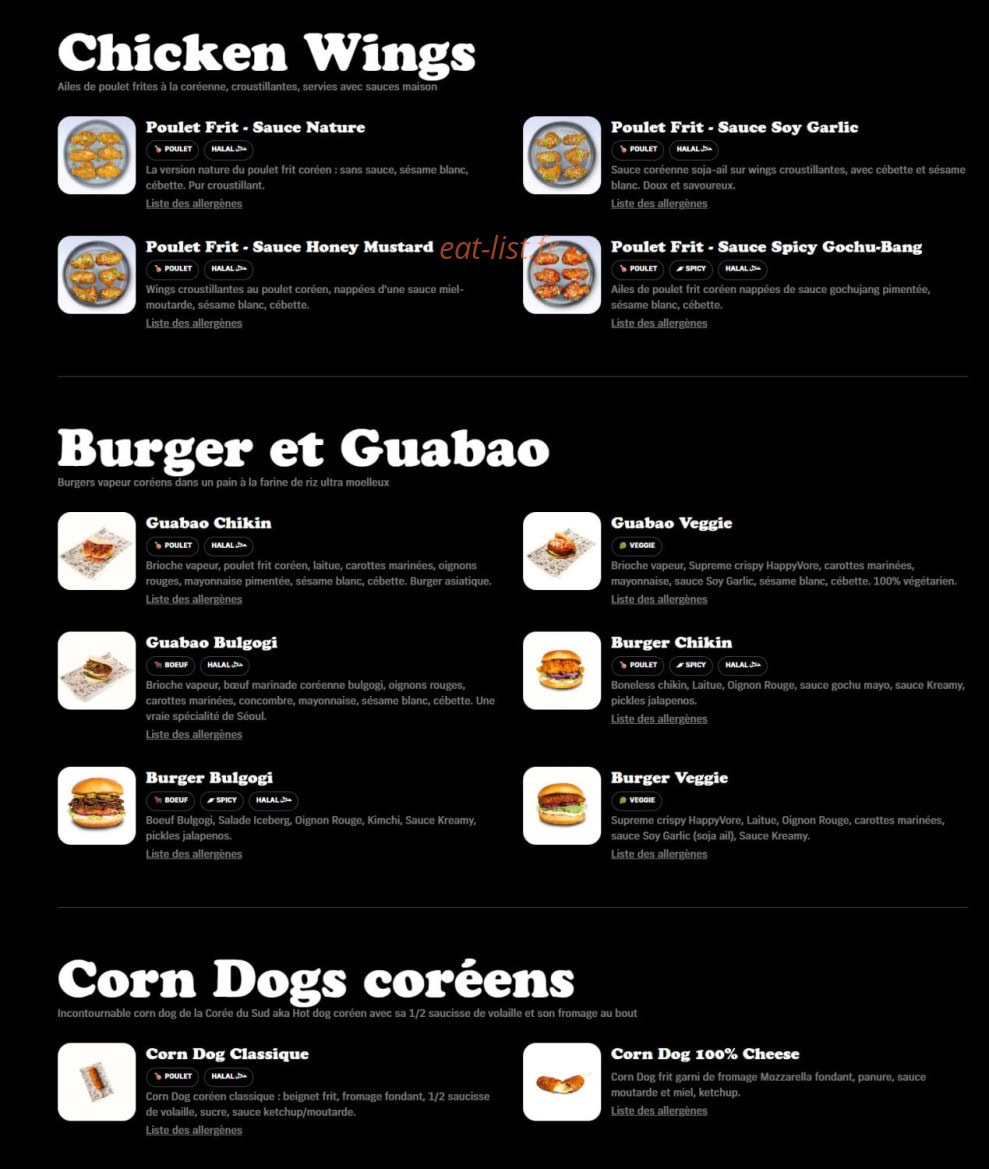 Chikin Bang — carte page 2
