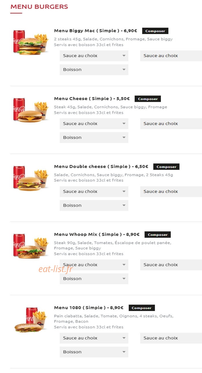 Food Station — carte page 7