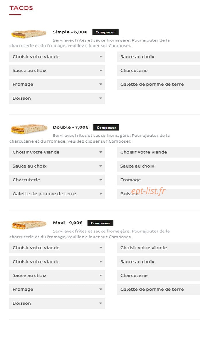 Food Station — carte page 9