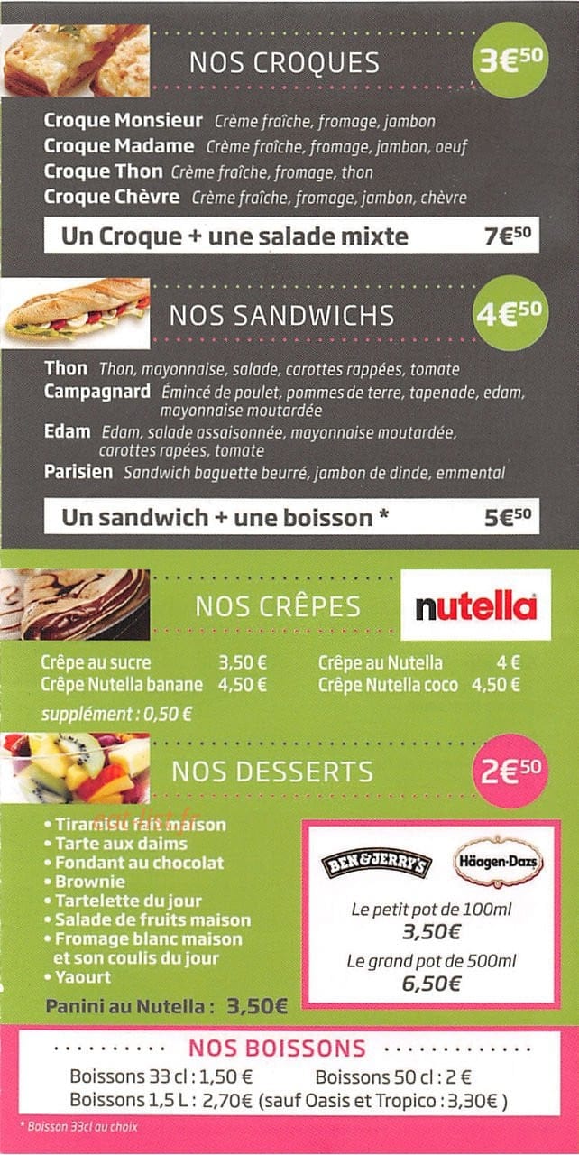 Fresh & Cie — carte page 8