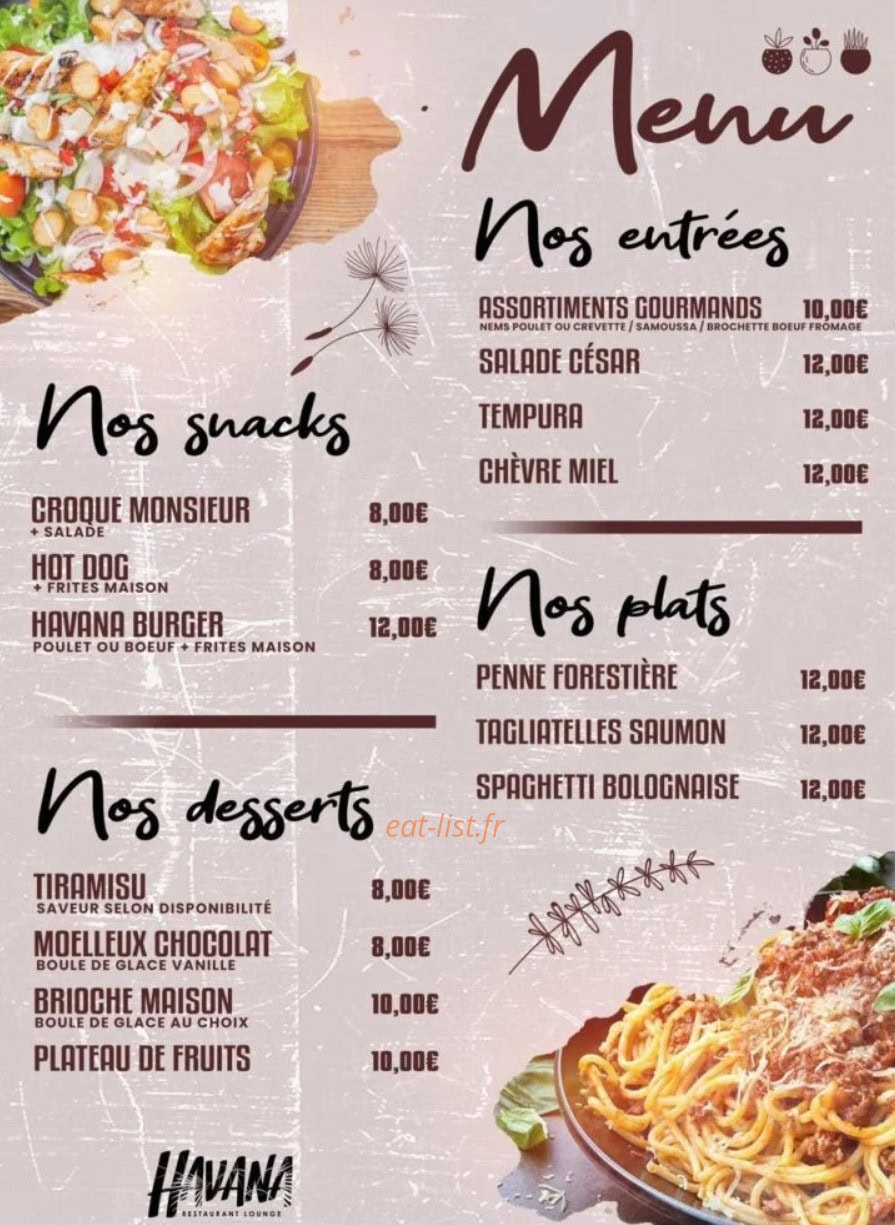 Havana — carte page 1