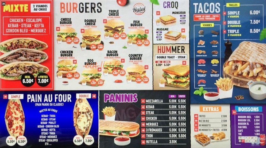 Istanbul Grill — carte page 1
