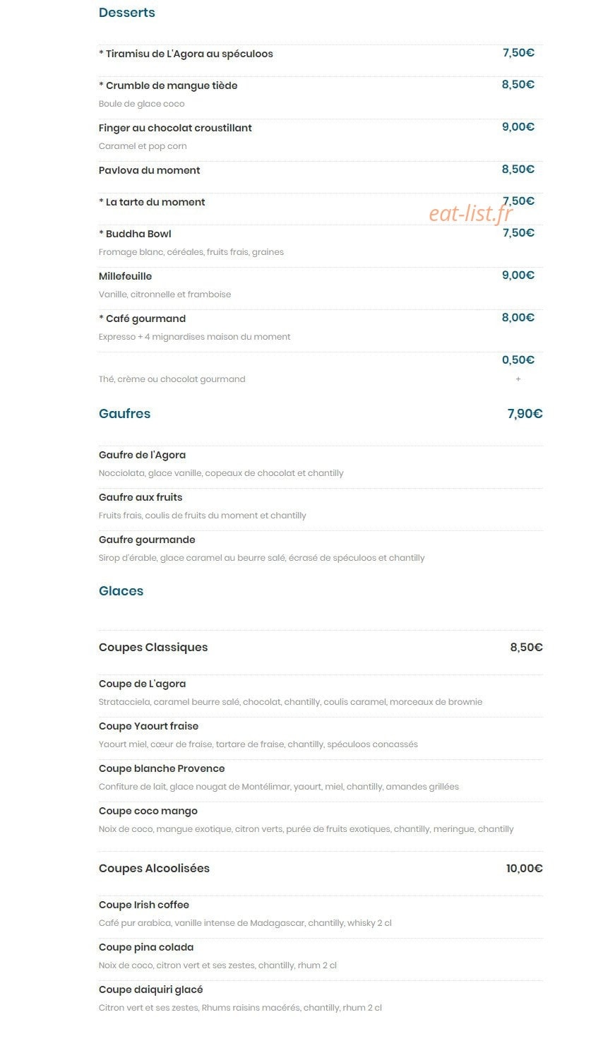 L'Agora — carte page 4