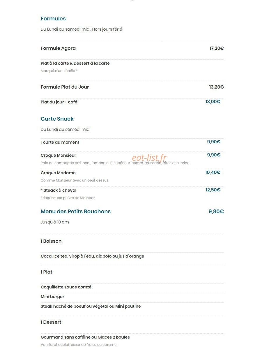 L'Agora — carte page 1