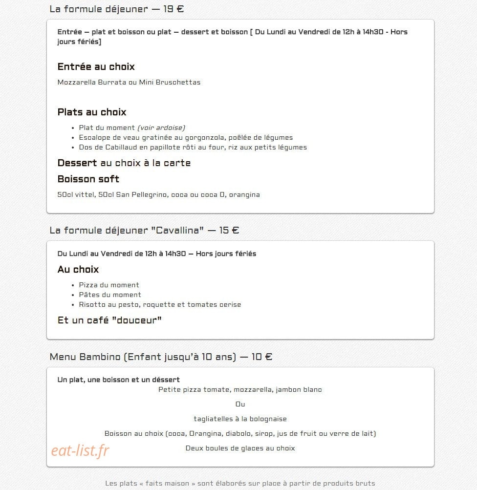 La Cavallina — carte page 4