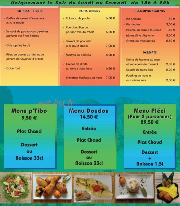 La Minute Créole — carte page 2