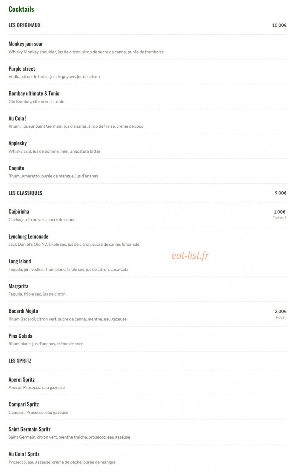 Le QG — carte page 2