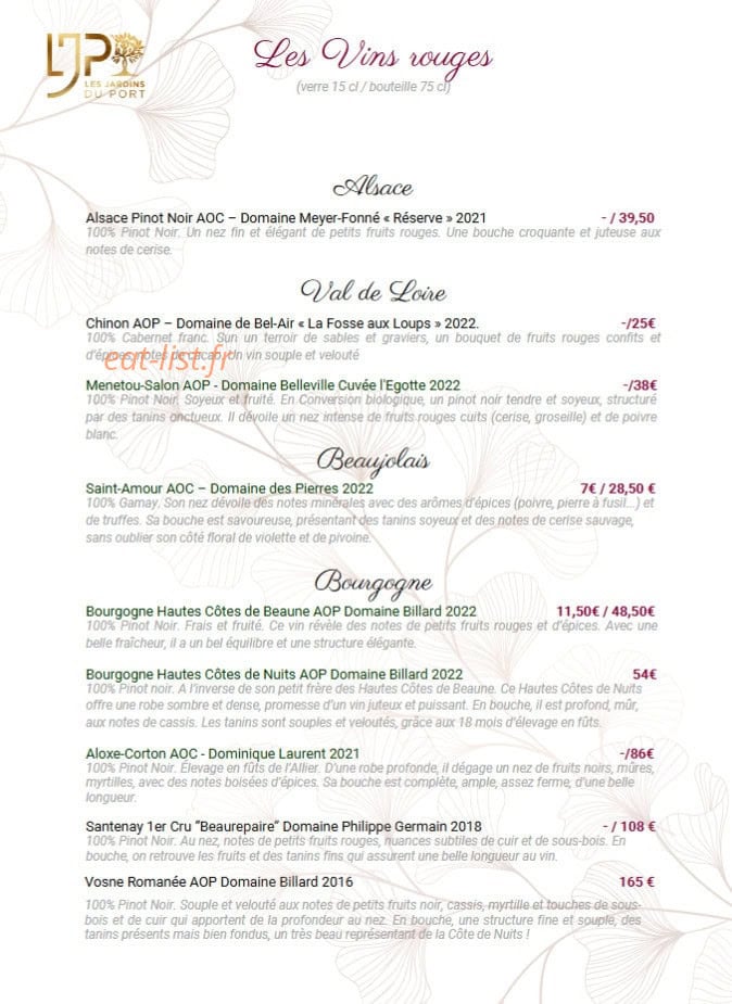 Les Jardins du Port — carte page 4