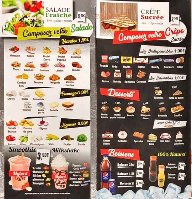 Mylord Coffee — carte page 2