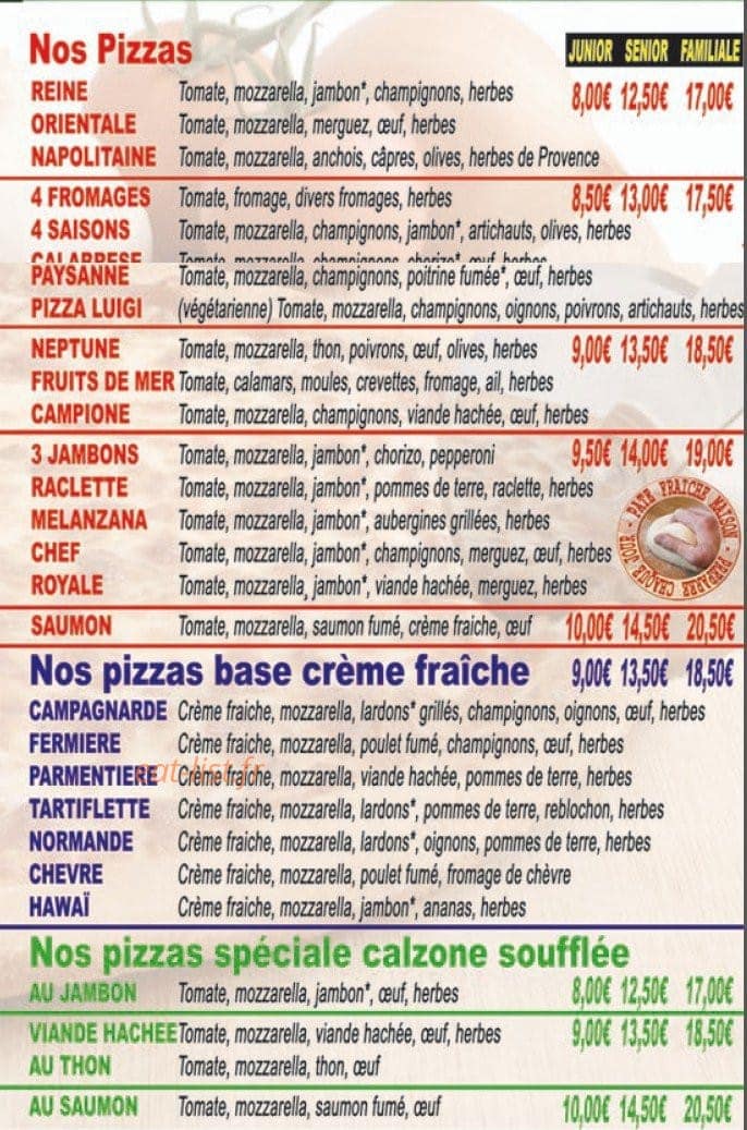 Pizza Luigi — carte page 2