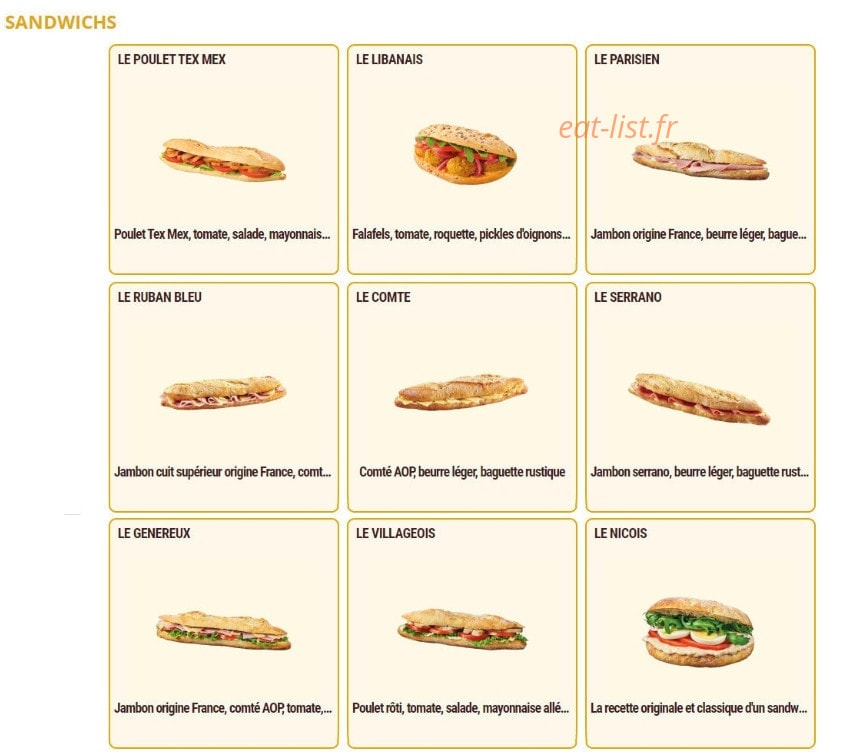 Pomme de Pain — carte page 4