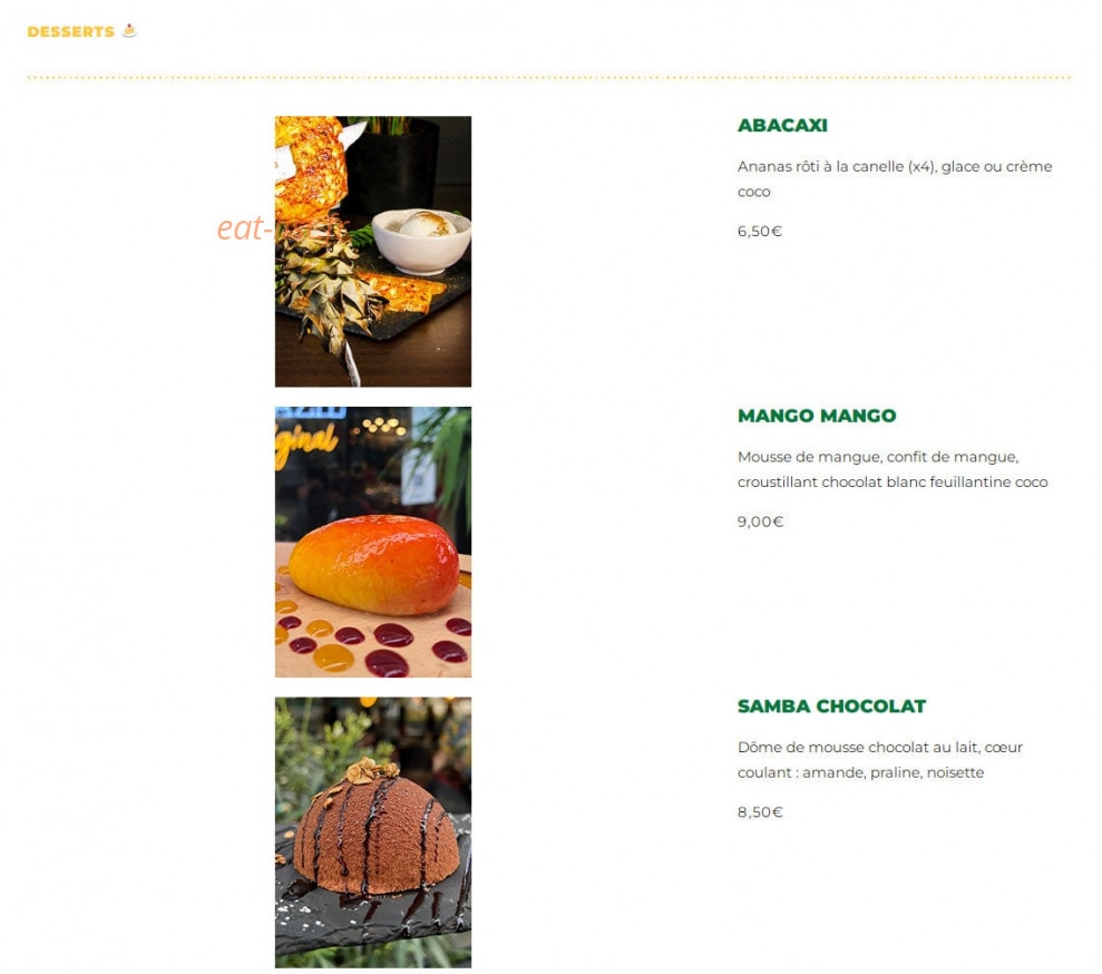 Rodizio Brazil — carte page 9