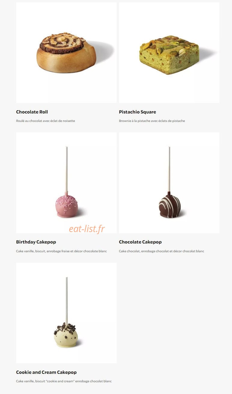 Starbucks Coffee — carte page 15