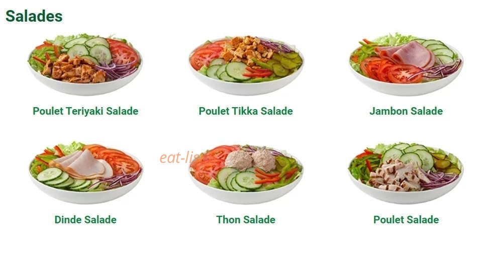 Subway — carte page 3