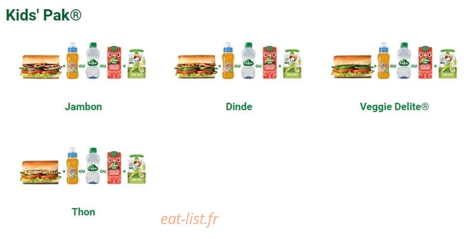 Subway — carte page 4