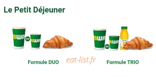 Subway — carte page 7