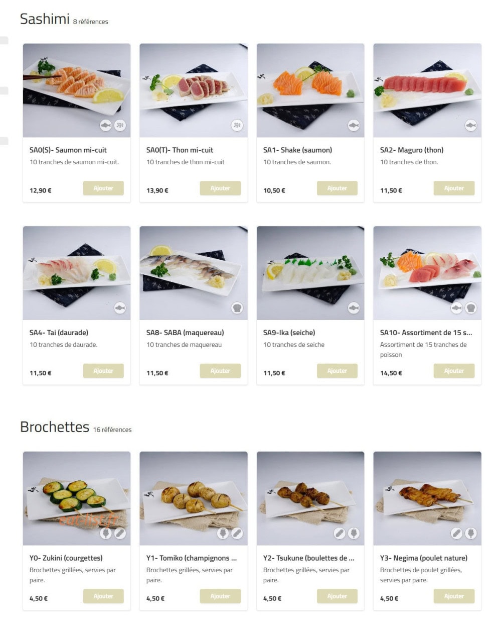 Sushi Kyo — carte page 9