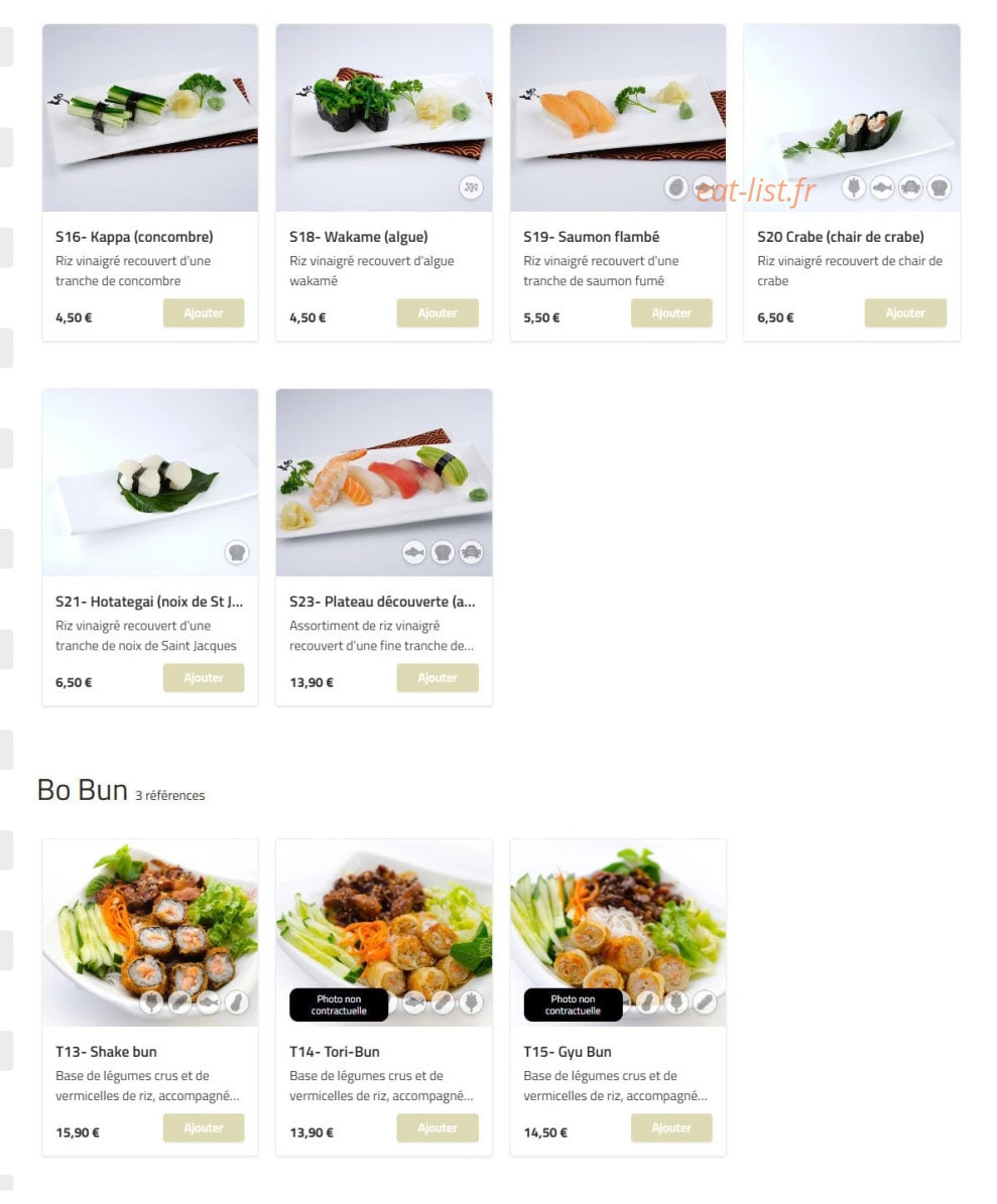 Sushi Kyo — carte page 8