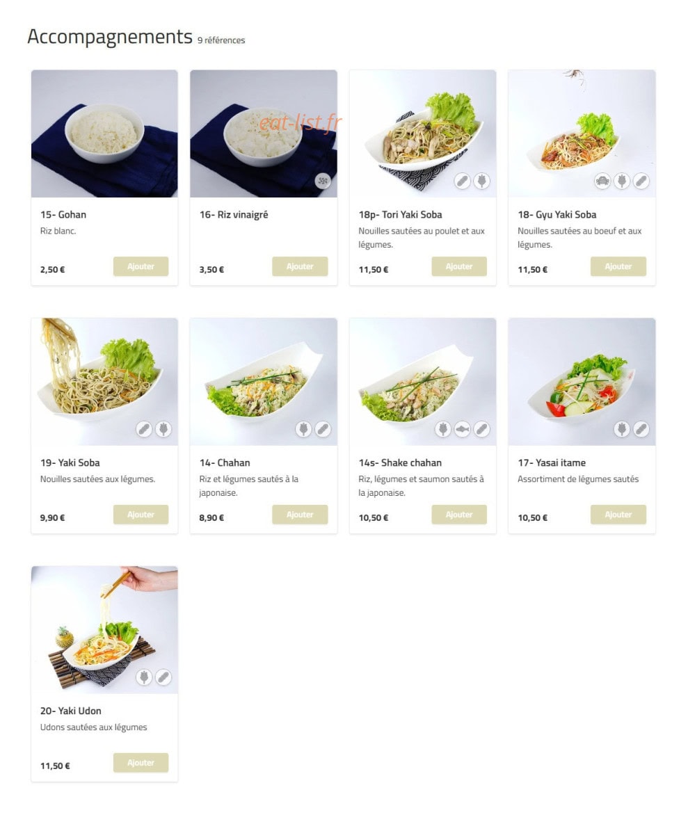 Sushi Kyo — carte page 3