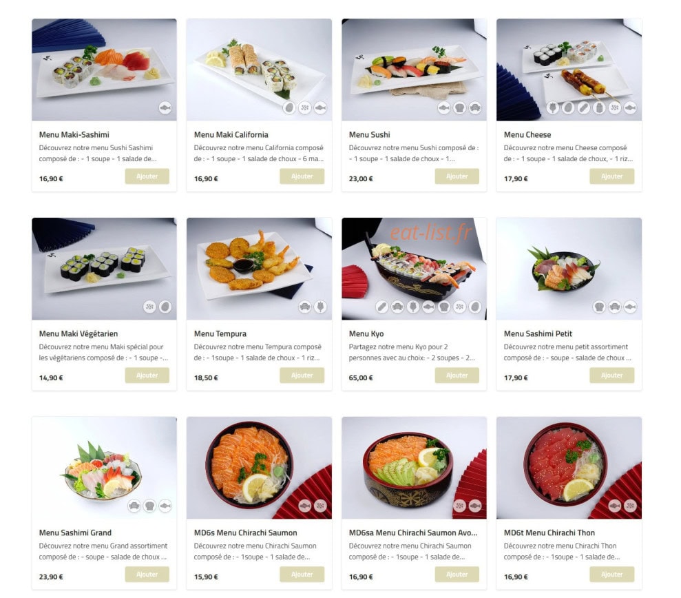 Sushi Kyo — carte page 26