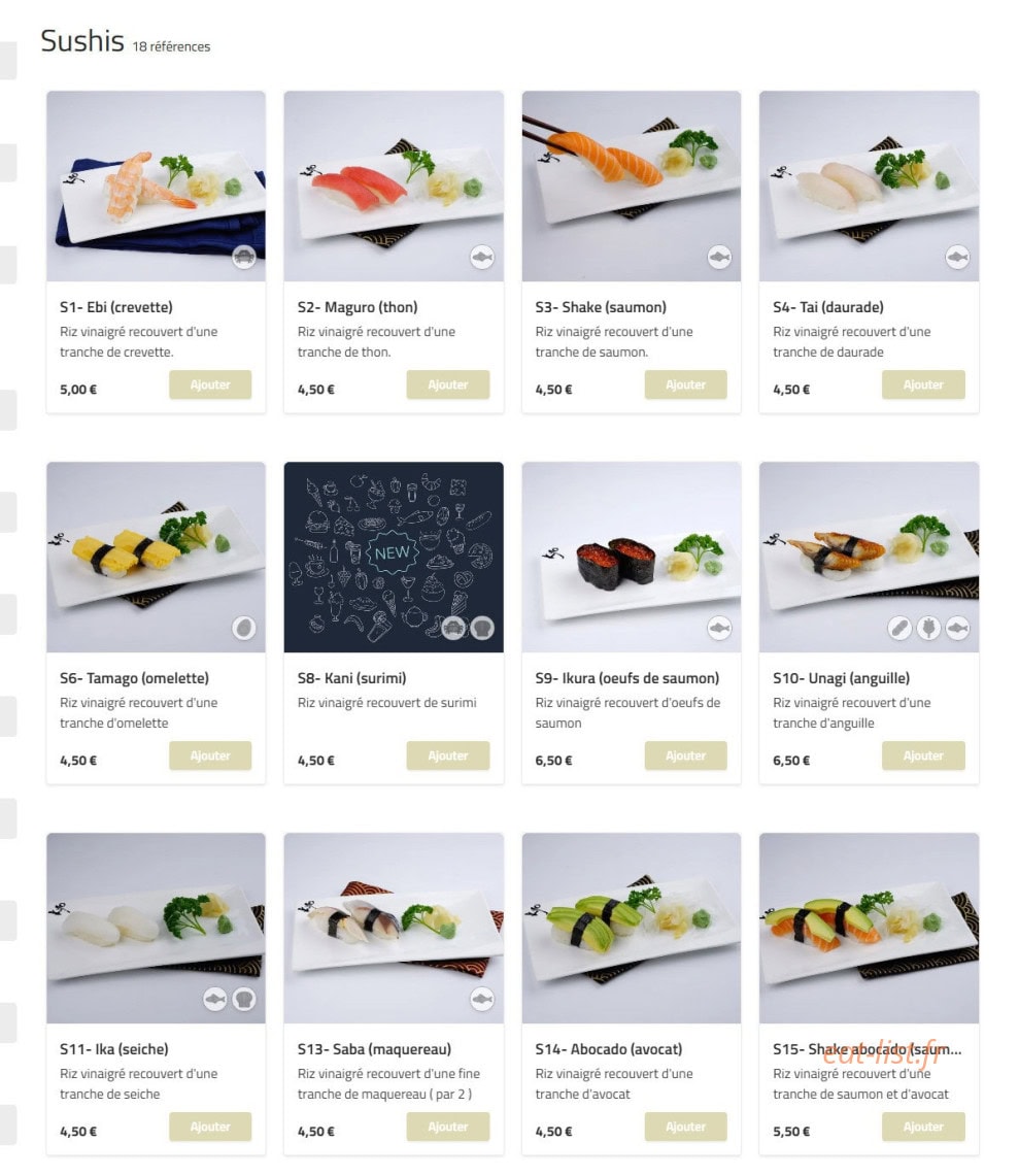 Sushi Kyo — carte page 7