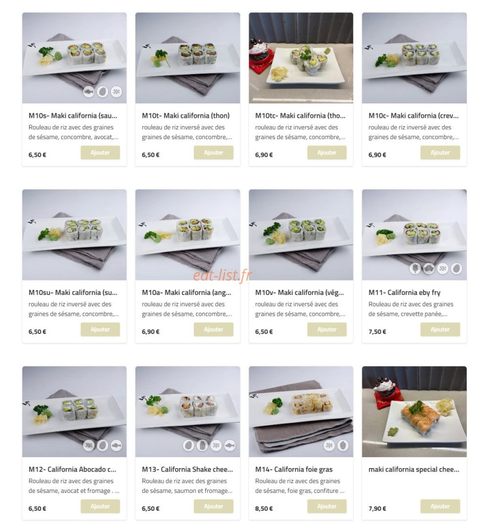 Sushi Kyo — carte page 12