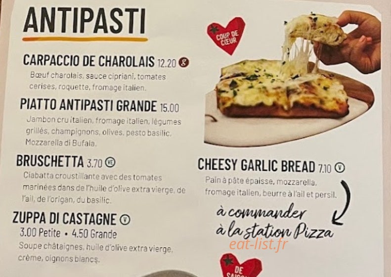 Vapiano — carte page 2