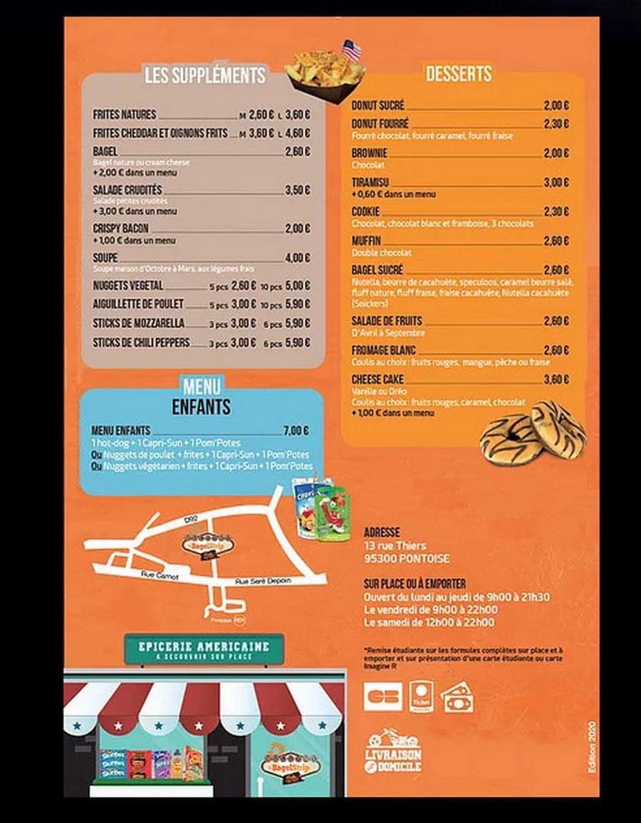Bagel Strip — carte page 4