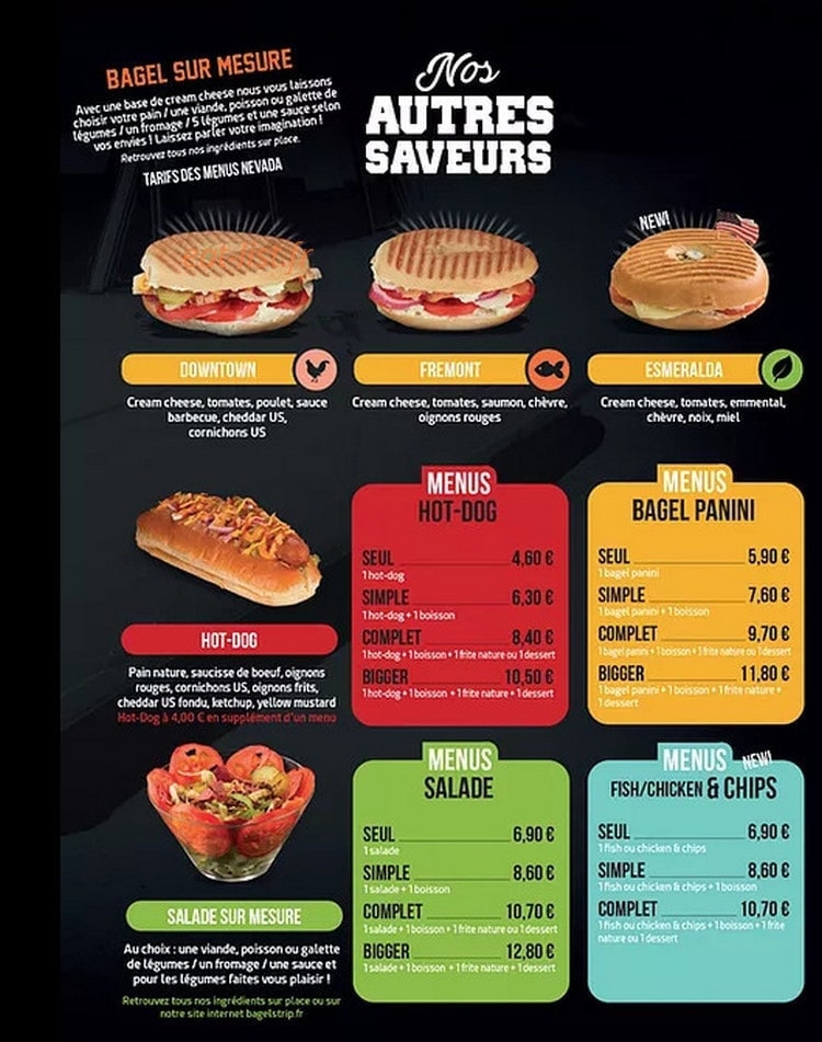 Bagel Strip — carte page 2