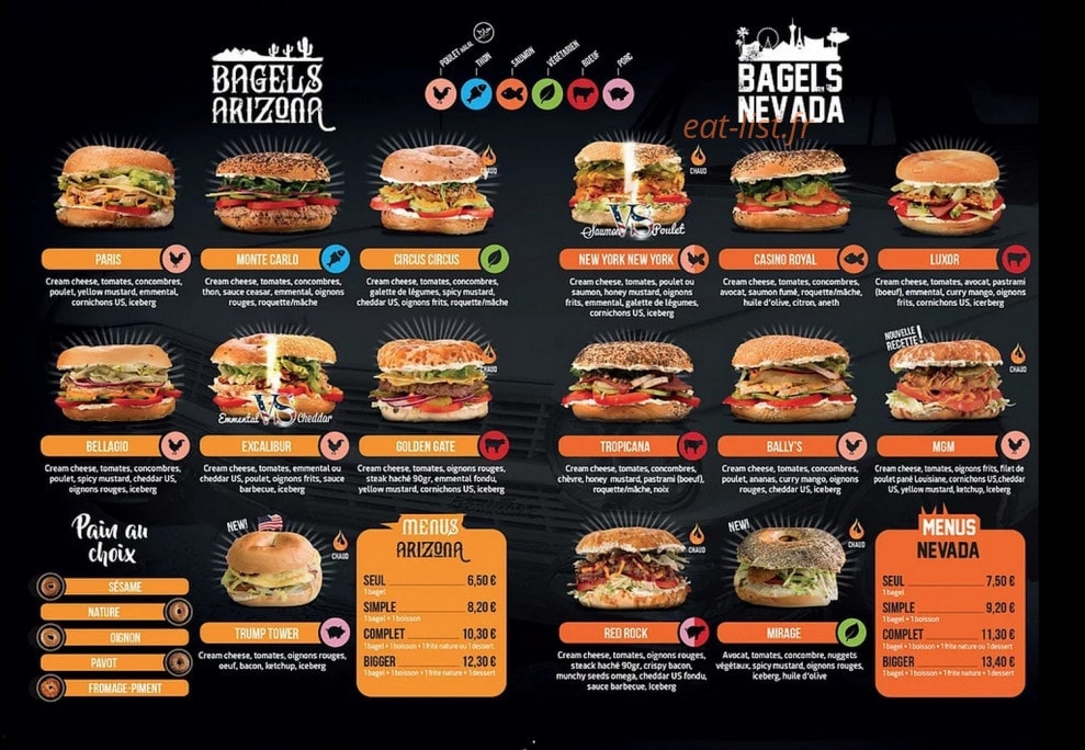 Bagel Strip — carte page 1